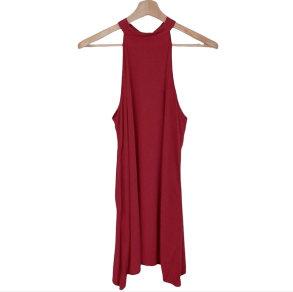 NWOT | SHEIN Tie Back Halterneck Shift Dress - Picture 2 of 8